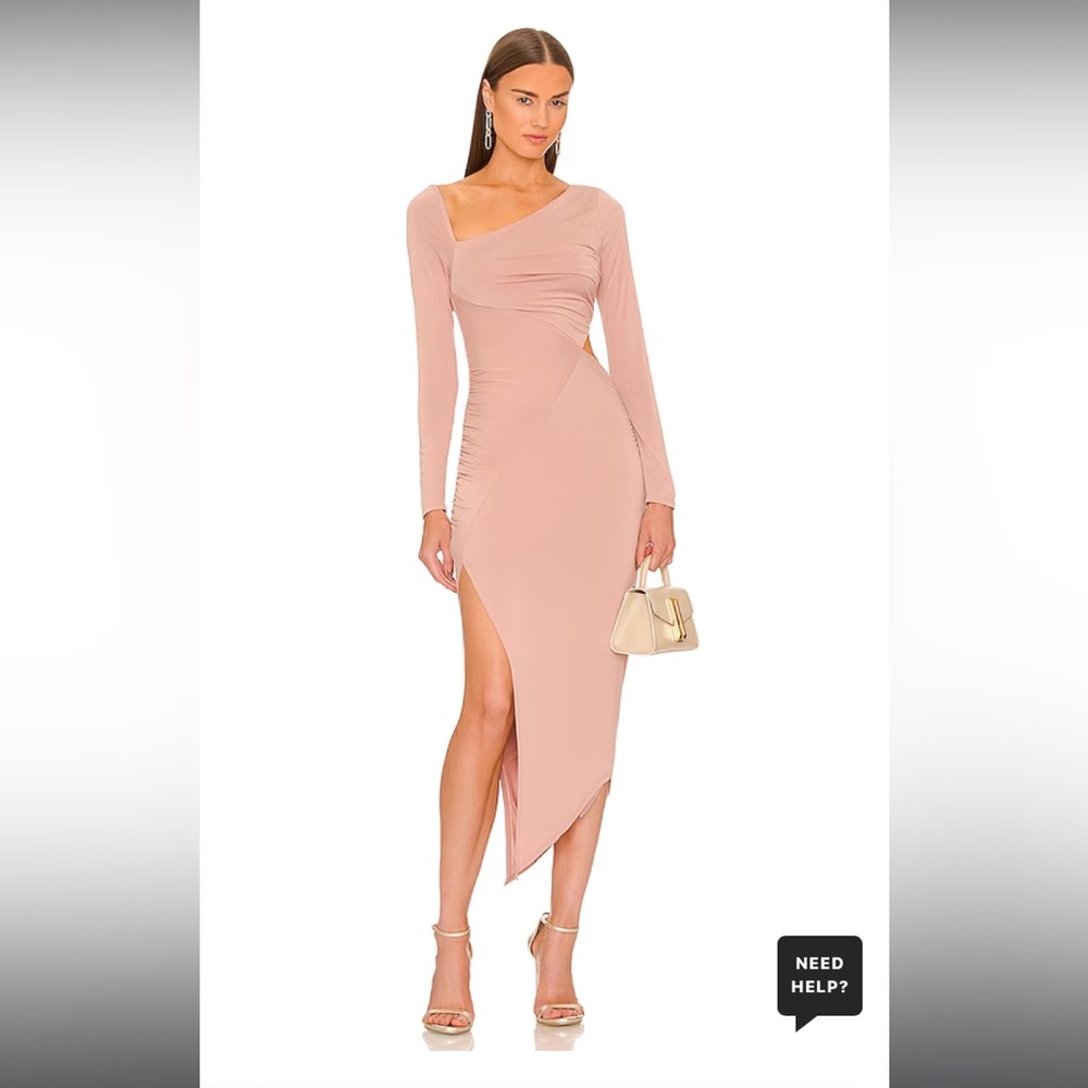 x REVOLVE Ansel Midi Dress in Nude
Michael Costello